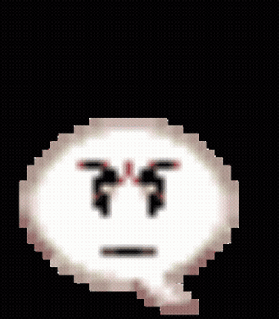 Pixel Art Face With PVP Above GIF