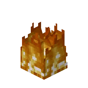 Pixel Art Fire From Box Sticker