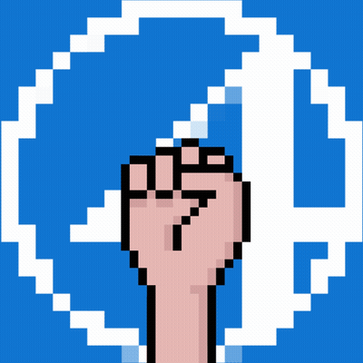 Pixel Art Fist GIF