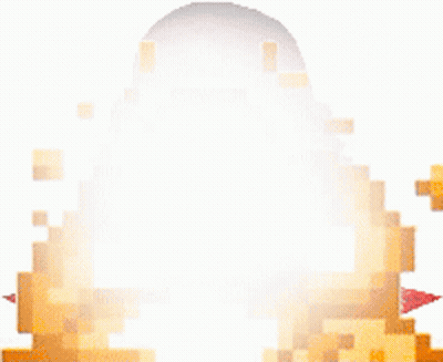 Pixel Art Flame Coming Out Of Ball GIF