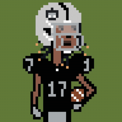 Pixel Art Football Player Number 17 GIF