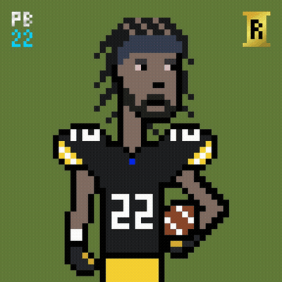 Pixel Art Football Player Number 22 GIF