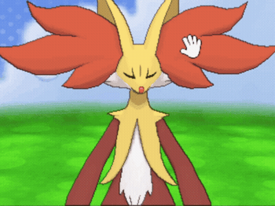 Pixel Art Fox With White Hand On Head GIF