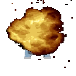 Pixel Art Fried Chicken Breast Sticker