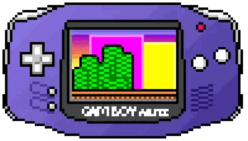 Pixel Art Game Boy Advance Sticker