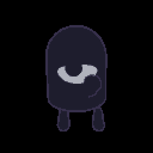 Pixel Art Ghost With Big Eye GIF