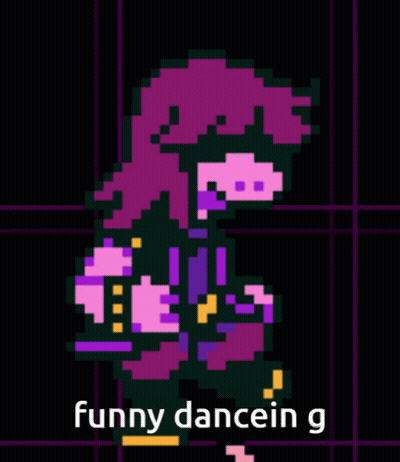 Pixel Art Girl Funny Dance GIF