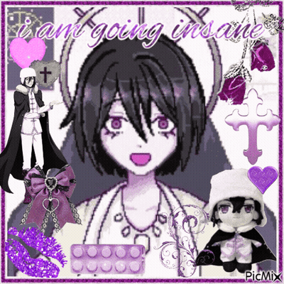 Pixel Art Girl Saying I Am Going Insane GIF