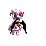 Pixel Art Girl With Bat Wings Sticker