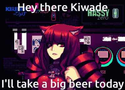 Pixel Art Girl With Cat Ear GIF