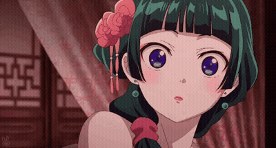 Pixel Art Girl With Green Hair And Flower GIF