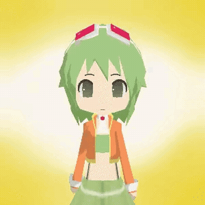 Pixel Art Girl With Green Hair And Sunglasses GIF