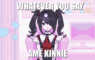 Pixel Art Girl With Pigtails Whatever You Say Ame Kinnie GIF