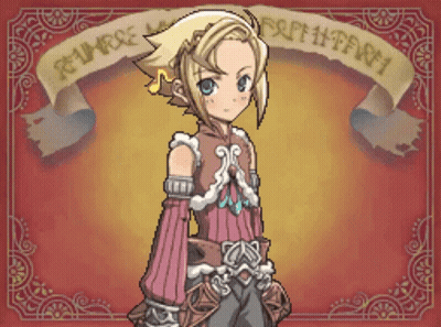 Pixel Art Girl With Princess Banner GIF