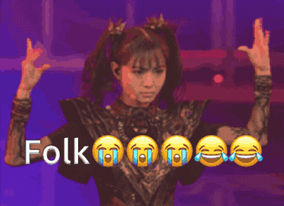 Pixel Art Girl With Purple Light And Folk GIF