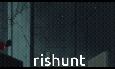 Pixel Art Girl With Red Hair Text Rishunt GIF