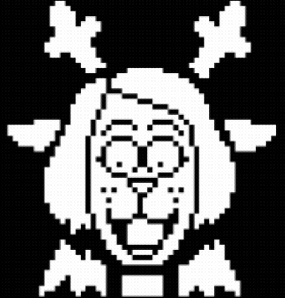 Pixel Art Girl With Skull And Crossbones On Head GIF