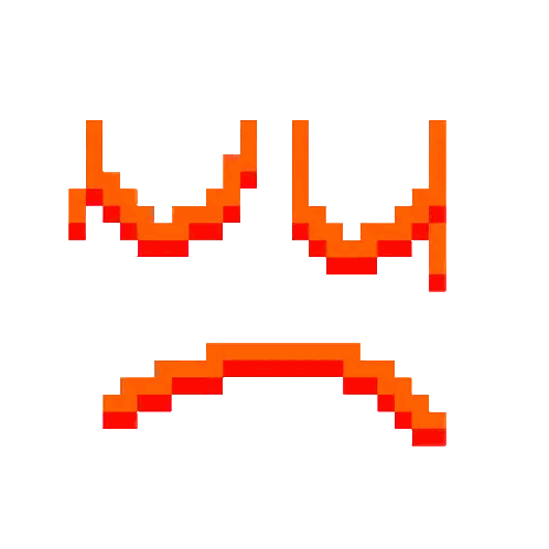 Pixel Art Glasses And Mustache Sticker
