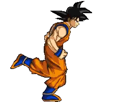 Pixel Art Goku Dragon Ball Z Sticker