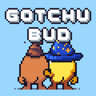 Pixel Art Gotchu Bud Wizard Hat GIF