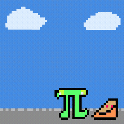 Pixel Art Green Letter I And Carrot GIF