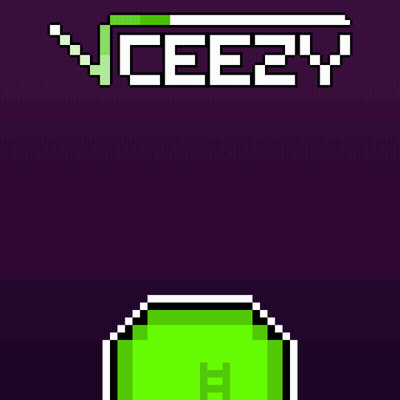 Pixel Art Green Ninja Saying Yeezy