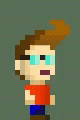 Pixel Art Guy Walking