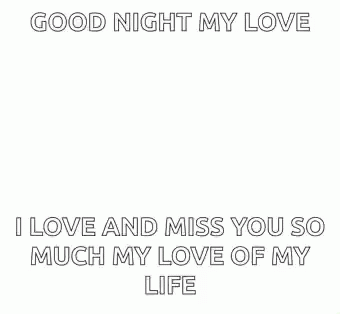 Pixel Art Heart Saying Good Night My Love GIF