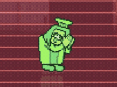 Pixel Art Holding Another's Hand Video Game GIF
