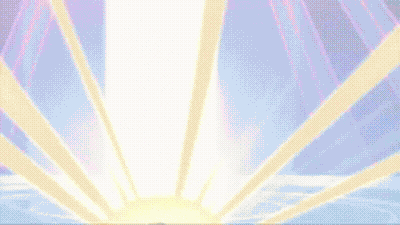 Pixel Art Light Coming Out Of Hole In Sky GIF