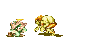 Pixel Art Man And Monster Fight Sticker