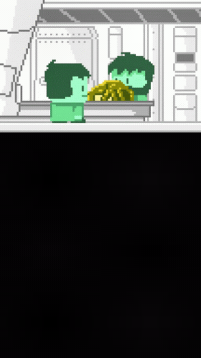 Pixel Art Man And Woman In Room GIF