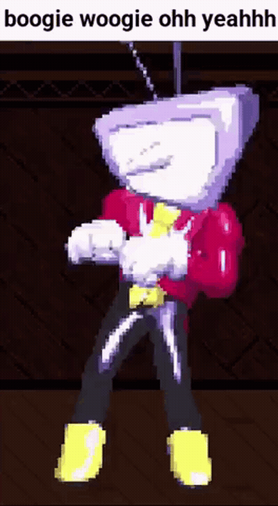 Pixel Art Man Boogie Woogie Ohh Yeahh GIF