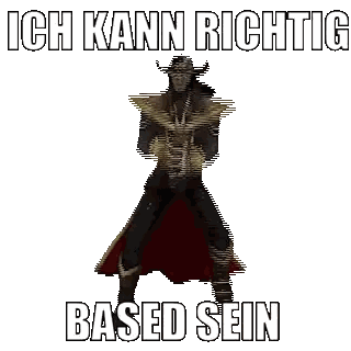 Pixel Art Man Dancing Ich Kann Richtig Based Sticker