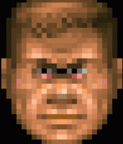 Pixel Art Man Face GIF