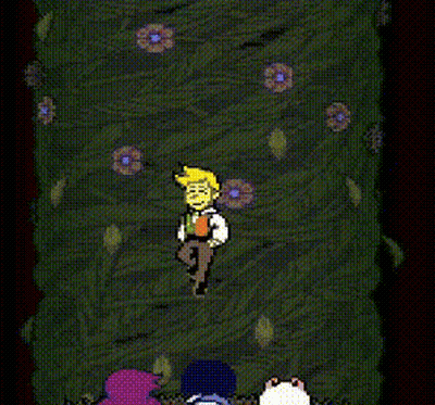Pixel Art Man Flying Through Air GIF