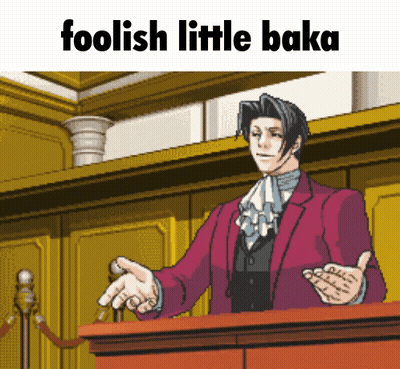 Pixel Art Man Giving Speech Foolish Little Baka GIF