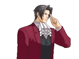 Pixel Art Man In Red Suit And White Tie Sticker