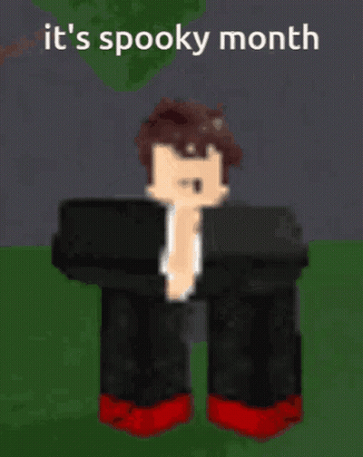 Pixel Art Man In Tuxedo Spooky Month GIF