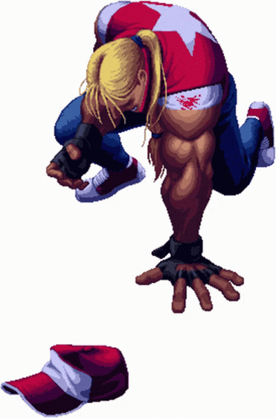 Pixel Art Man Kneeling Down GIF