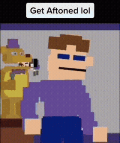 Pixel Art Man Next To Teddy Bear Saying Get Affoned LOL GIF
