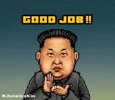 Pixel Art Man Saying Good Job GIF