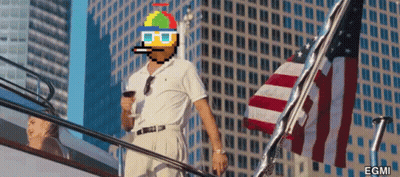 Pixel Art Man Smoking On Boat EGMI GIF