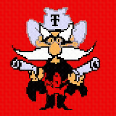 Pixel Art Man With Beard And Letter T On Hat GIF