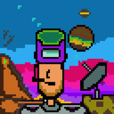 Pixel Art Man With Beard GIF