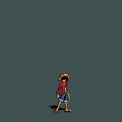 Pixel Art Man With Large Balloon On Belly GIF