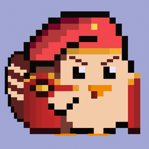 Pixel Art Man With Red Hat GIF