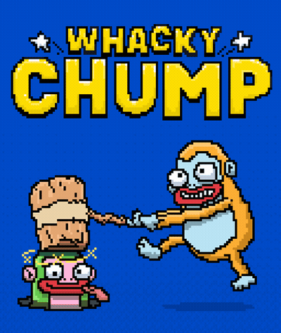 Pixel Art Monkey Holding Hammer Whacky Chump GIF