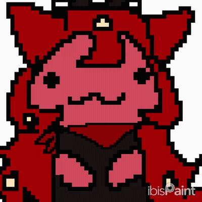 Pixel Art Monster With Crown GIF