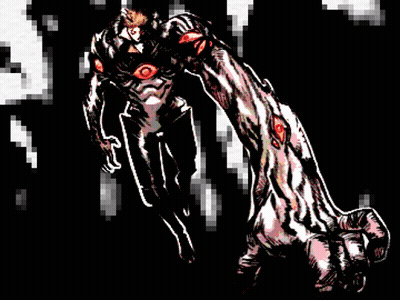 Pixel Art Monster With Large Arm GIF